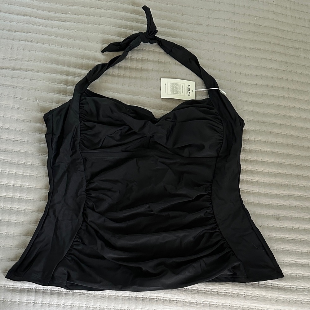 Black Halter Bikini Top